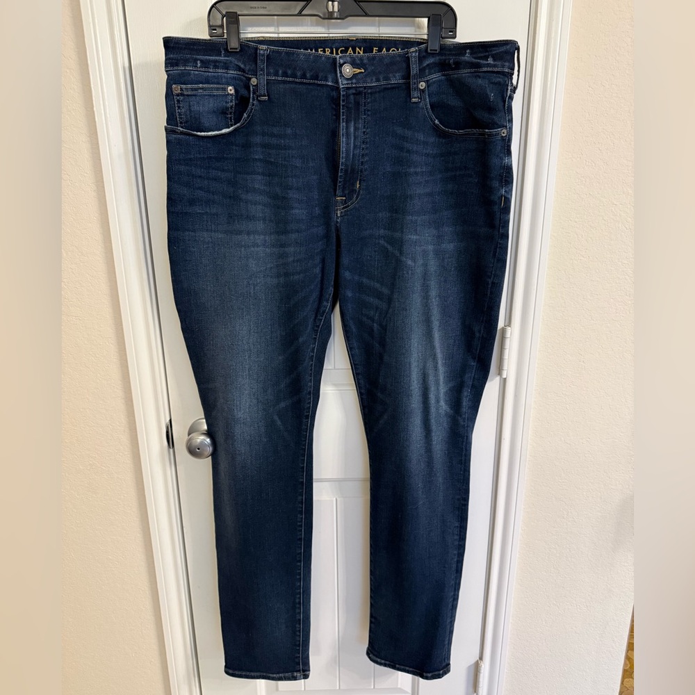 American Eagle Outfitters Dark Blue Straight Jeans 38x34